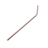Maxbell 1 Piece Long Bent Stainless Steel Cocktail Drinking Mixing Straw Rose Gold