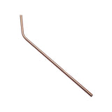 Maxbell 1 Piece Long Bent Stainless Steel Cocktail Drinking Mixing Straw Rose Gold