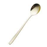 Maxbell Stainless Steel Long Handle Table Dinner Soup Spoon Tableware Light Gold