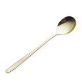 Maxbell Stainless Steel Long Handle Table Dinner Soup Spoon Tableware Light Gold