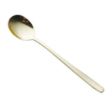 Maxbell Stainless Steel Long Handle Table Dinner Soup Spoon Tableware Light Gold