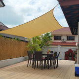 Maxbell Curved Style UV Block Sun Shade Sail Outdoor Garden Pool Deck Beige 2x4m