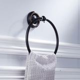 Maxbell Wall Mounted Towel Holder Rack Bath Hanger Hook Bathroom Brass Round #A