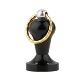 Maxbell 28mm Stainless Steel Coffee Tamper Keyring Keychain Coffee Press Black