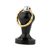 Maxbell 28mm Stainless Steel Coffee Tamper Keyring Keychain Coffee Press Black