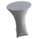 Maxbell Stretch Cocktail Poseur Dry Bar Spandex Table Cover Cloth Decor Gray