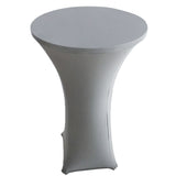 Maxbell Stretch Cocktail Poseur Dry Bar Spandex Table Cover Cloth Decor Gray