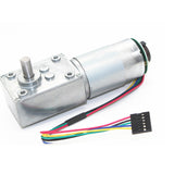 Maxbell Gear Box High Torque Geared Motor Reduction Motor with Encoder 12V 80rpm
