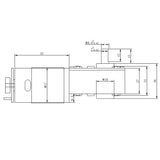 Maxbell Gear Box High Torque Geared Motor Reduction Motor with Encoder 12V 80rpm