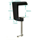 Maxbell Metal Adjustable Arm Desk Clamp Table Lamp Clip Holder Stand Black