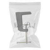 Maxbell Metal Adjustable Arm Desk Clamp Table Lamp Clip Holder Stand Black