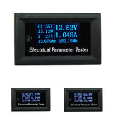Maxbell 7 in 1 OLED Panel Power Energy Meter Voltmeter Time Current Capacity Tester  33V 3A Blue