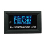 Maxbell 7 in 1 OLED Panel Power Energy Meter Voltmeter Time Current Capacity Tester  33V 3A Blue