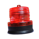 Maxbell Outdoor Portable Solar Flash Warning Light Pathway Traffic Light  Red