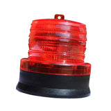 Maxbell Outdoor Portable Solar Flash Warning Light Pathway Traffic Light  Red