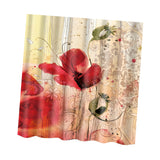 Maxbell Natural Scenery Shower Curtain Waterproof Bath Decor  Wild Flower