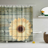 Maxbell Natural Scenery Shower Curtain Waterproof Bath Decor  One Sunflower