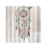 Maxbell Folk Style Bathroom Polyester Shower Curtain with 12 Hooks Set Dreamcatcher