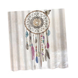 Maxbell Folk Style Bathroom Polyester Shower Curtain with 12 Hooks Set Dreamcatcher