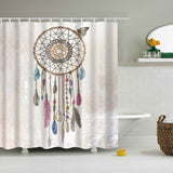 Maxbell Folk Style Bathroom Polyester Shower Curtain with 12 Hooks Set Dreamcatcher