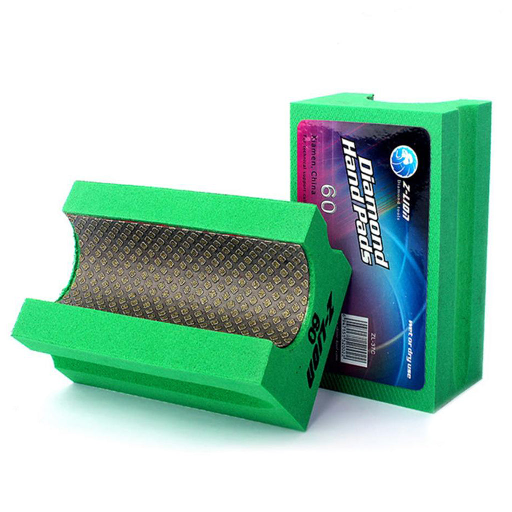 Maxbell Diamond Polishing Hand Pad Block Style Granite Marble Stone 60#v30 Green