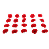 Maxbell 20 piece Chrysanthemum Artificial Silk Flower Head Wedding Decor Red
