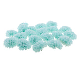 Maxbell 20 piece Chrysanthemum Artificial Silk Flower Head Wedding Decor Light Blue