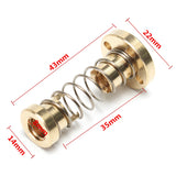 Maxbell T8 Anti-backlash Spring Loaded Nut For CNC Threaded Rod Lead Screw 2mm