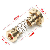 Maxbell T8 Anti-backlash Spring Loaded Nut For CNC Threaded Rod Lead Screw 8mm