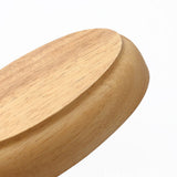 Maxbell Natural Wood Serving Tray Oval Wooden Kid Plate Cookie Candy Snacks Plates M