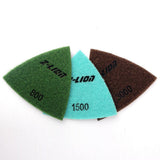 Maxbell Triangular Diamond Polishing Pads For Granite Marble Concrete 93mm 800#