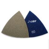 Maxbell Triangular Diamond Polishing Pads For Granite Marble Concrete 80mm 60#