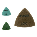 Maxbell Triangular Diamond Polishing Pads For Granite Marble Concrete 93mm 3000#