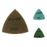 Maxbell Triangular Diamond Polishing Pads For Granite Marble Concrete 93mm 3000#