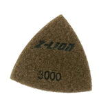 Maxbell Triangular Diamond Polishing Pads For Granite Marble Concrete 93mm 3000#