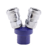 Maxbell Type C Female 2Way 3 Way Air Hose Quick Coupler Socket Connector 2 Way Joint