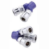 Maxbell Type C Female 2Way 3 Way Air Hose Quick Coupler Socket Connector 2 Way Joint