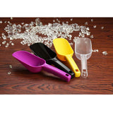 Maxbell Plastic Ice Scoop Food Candy Shovel for Kitchen Bar Buffet Party Purple L