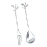 Maxbell Polished Spoon & Fork Cutlery Set for Kitchen Dining Bar Hotel Cafe  Silver