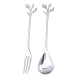 Maxbell Polished Spoon & Fork Cutlery Set for Kitchen Dining Bar Hotel Cafe  Silver