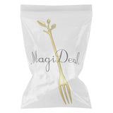Maxbell Polished Fork 3 Tine Fork Dinner Serving Utensils Dessert Fruit Fork Gold