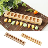 Maxbell Wooden Moon Cake Steamed Pumpkin Pie Pasta Cake Wooden Baking Mold 8 Holes