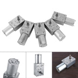 Maxbell 6V High Torque Turbine Gearbox Electric Worm Gear Reduction DC Motor 30RPM