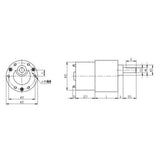 Maxbell 37GB-520 6V DC High Torque Gear Box Micro Speed Reduction Motor 800RPM