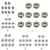 Maxbell 10pcs High Quality Radial Ball Bearings 3D Printer Part Mini Bearing  608zz