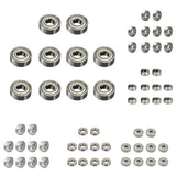 Maxbell 10pcs High Quality Radial Ball Bearings 3D Printer Part Mini Bearing  608zz