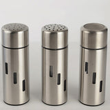 Maxbell Stainless Steel Pepper Shaker Spice Container Cruet Condiment Large Hole