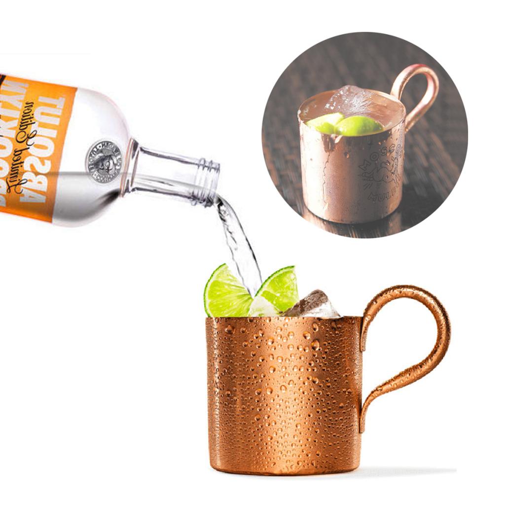 Maxbell Advanced Moscow Mule Copper Mugs  Classic Hand Crafted Mug Shot Glass  500ml