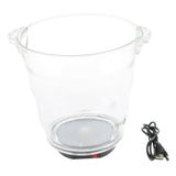 Maxbell 4L LED Ice Bucket Champagne Wine Bar Drinks Cooler Chill Bottle Red