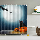 Maxbell Halloween Printed Polyester Bathroom Shower Curtain Halloween Moon